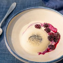 Süsslupinen Panna Cotta