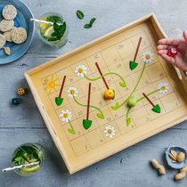 Für Spielernaturen und Naschkatzen: wenn der Apéro gleich auf dem Brettspiel serviert wird.