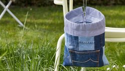 Chlüpplibeutel aus alten Jeans