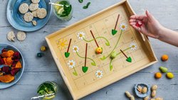 Für Spielernaturen und Naschkatzen: wenn der Apéro gleich auf dem Brettspiel serviert wird.