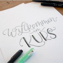 Schönschreiben mit Schriftvarianten